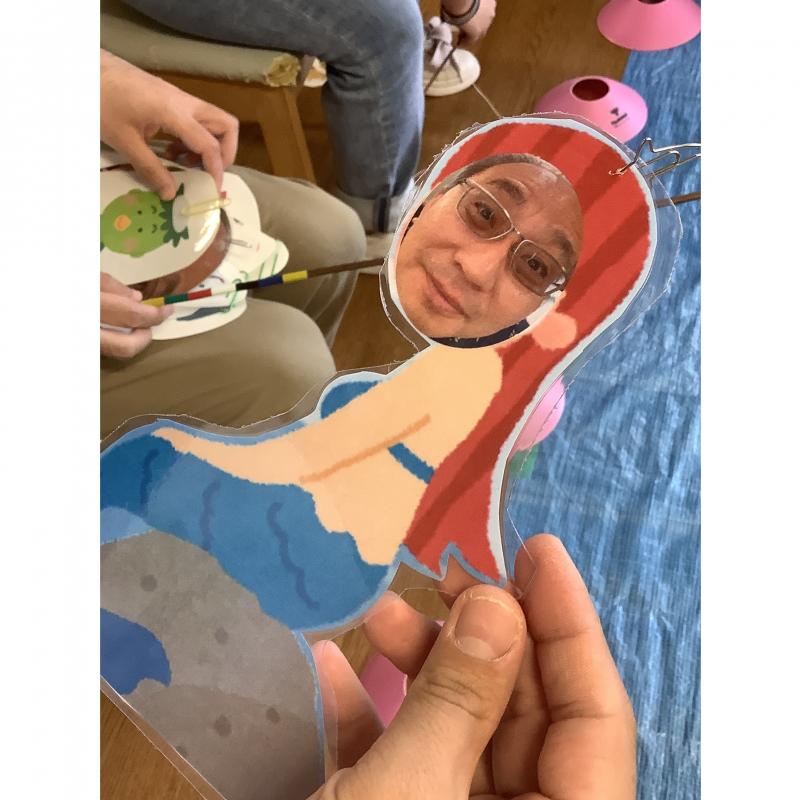 今年は課長の顔も釣れました(笑)